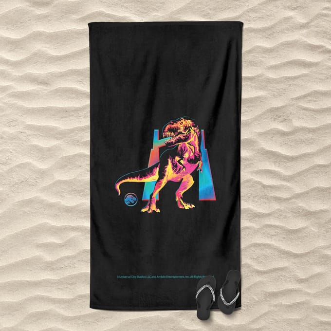 Jurassic Park TRex Beach Towel