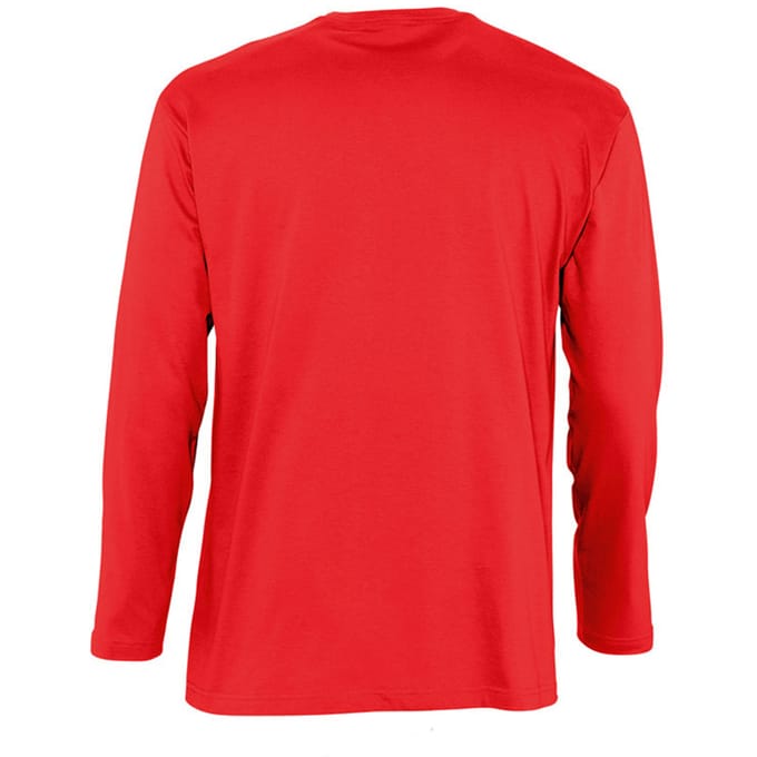 SOLS Heren Monarch T-Shirt met lange mouwen (Rood)
