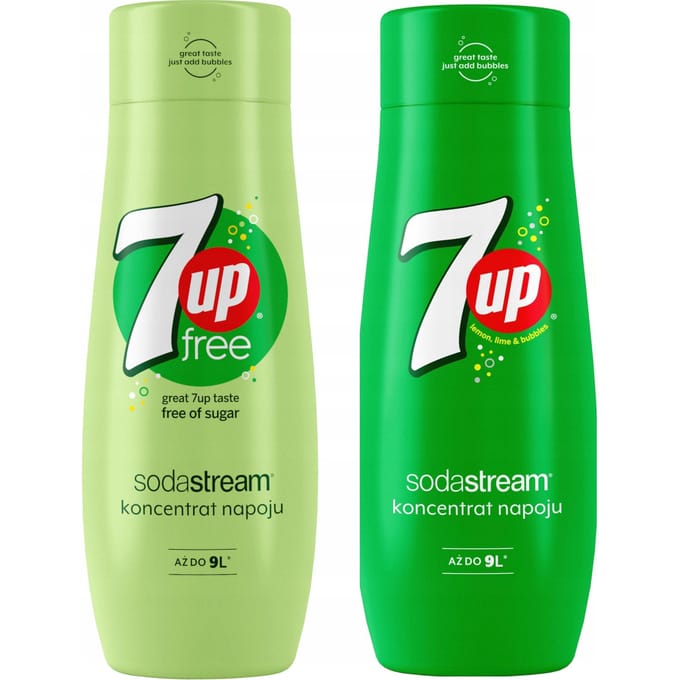 Set van 2 SodaStream concentraten 7UpFREE+7Up