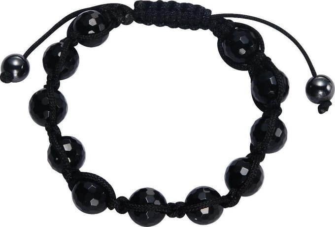 Behave Geknoopte armband met kralen