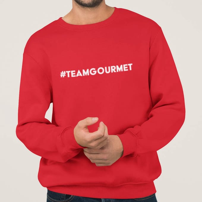 Foute Kerst Trui Rood #TeamGourmet S
