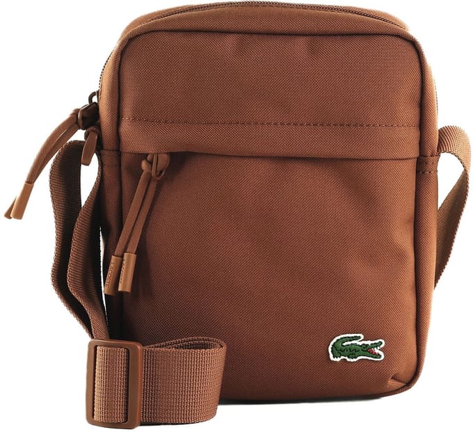 LACOSTE Schoudertas Neocroc Vertical Camera Bag Myrrhe Terracotta