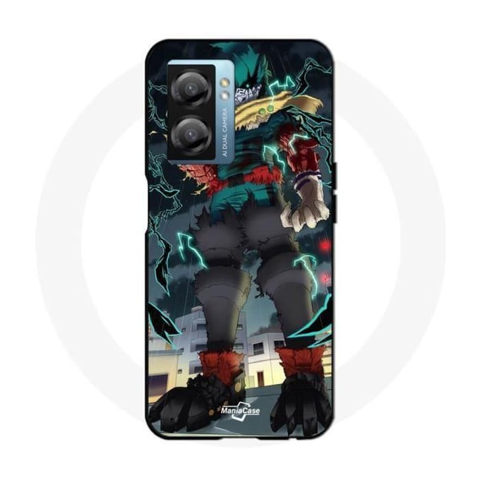 Coque - Maniacase - Realme V23 - Izuku Midoriya - Silicone - Souple noir