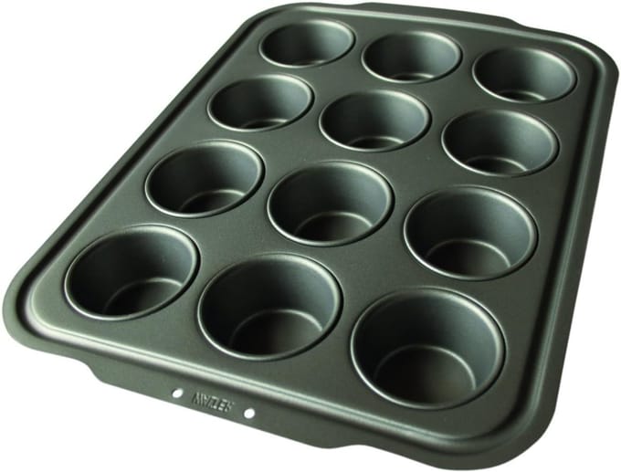 Muffin Vorm - Bakblik Cupcake - Zelf Bakken - Hittebestendig Siliconen - 12 Holtes