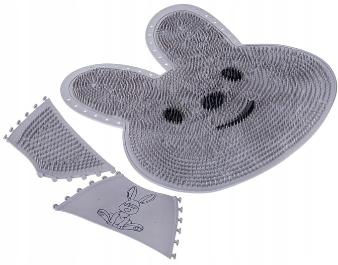 BK - Antislipmat - Siliconen - Massagezone - Grijs