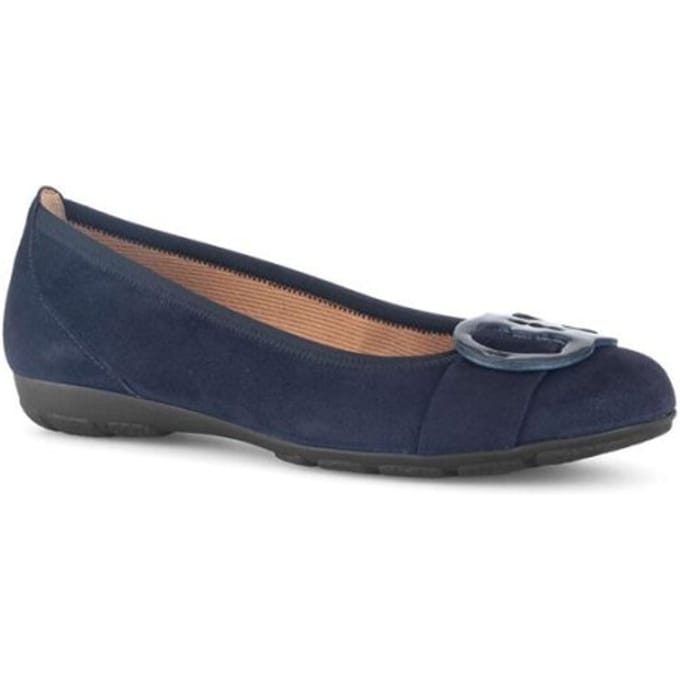 GABOR-instapper-ballerina-dames-63.334 61-blauw-maat 7.5 / 41