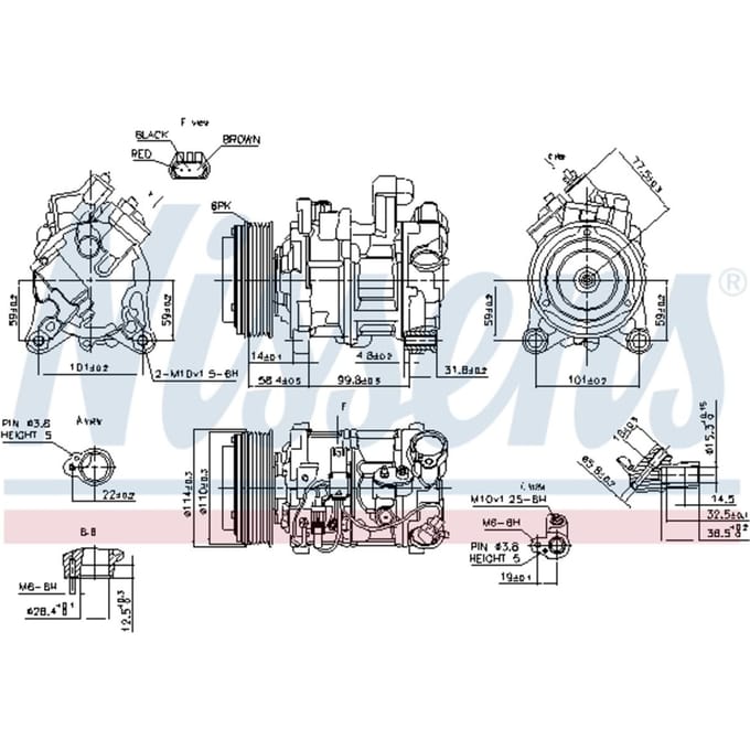 Compressor airconditioning NISSENS 89585