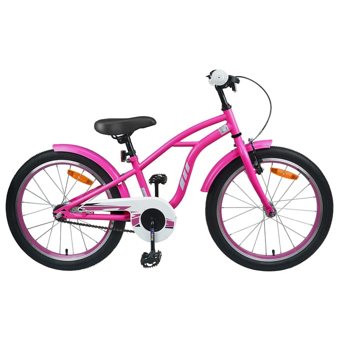 vidaXL - Kinderfiets - 20 - Inch - voor - 6-11 - jaar - oud - Donkerroze