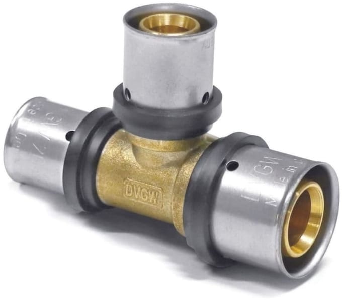 Persfitting T-stuk Verloop 26mm – Sanitair & Verwarming