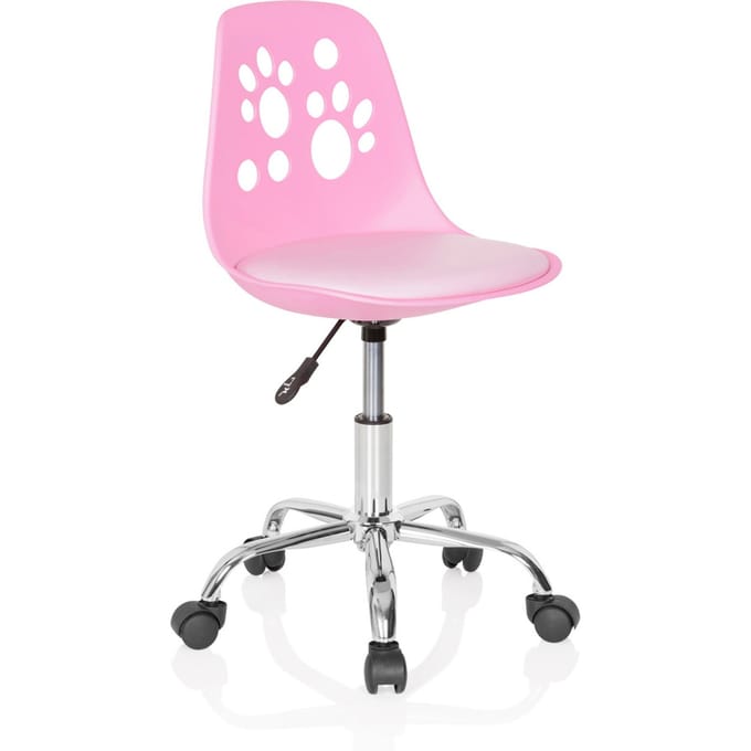 Bureaustoel - Kinderen - Kunstleder - Roze - Fancy I