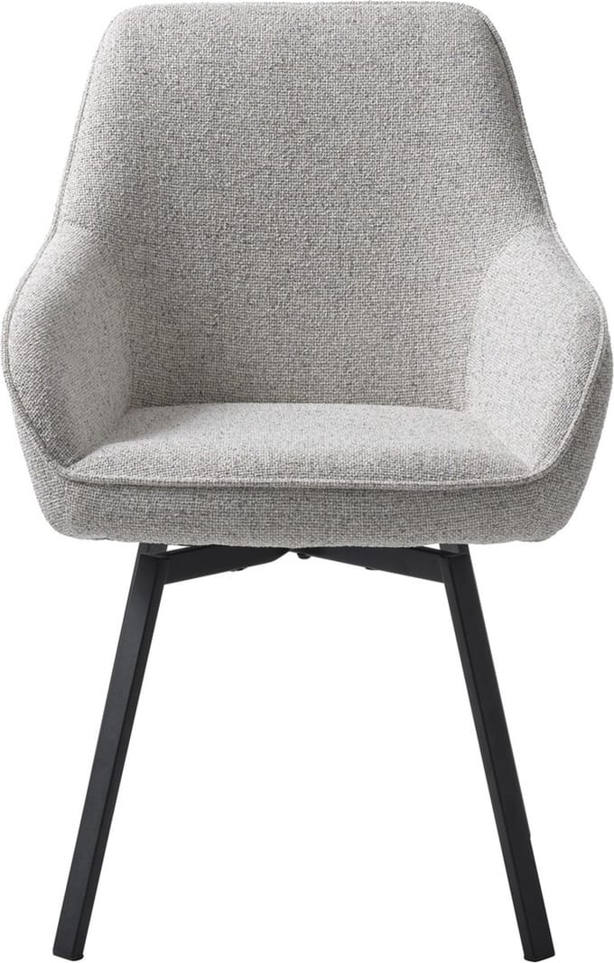 Eetkamerstoel Alma Off White Melange Swivel - Giga Living