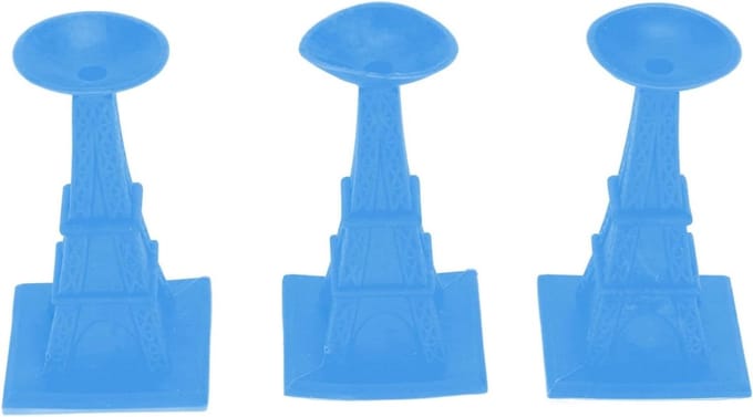 Wasmachine Deurstopper - Deur Prop - Ventilatie Wasmachine - Zuignap Ontwerp - 3 Stuks - Blauw