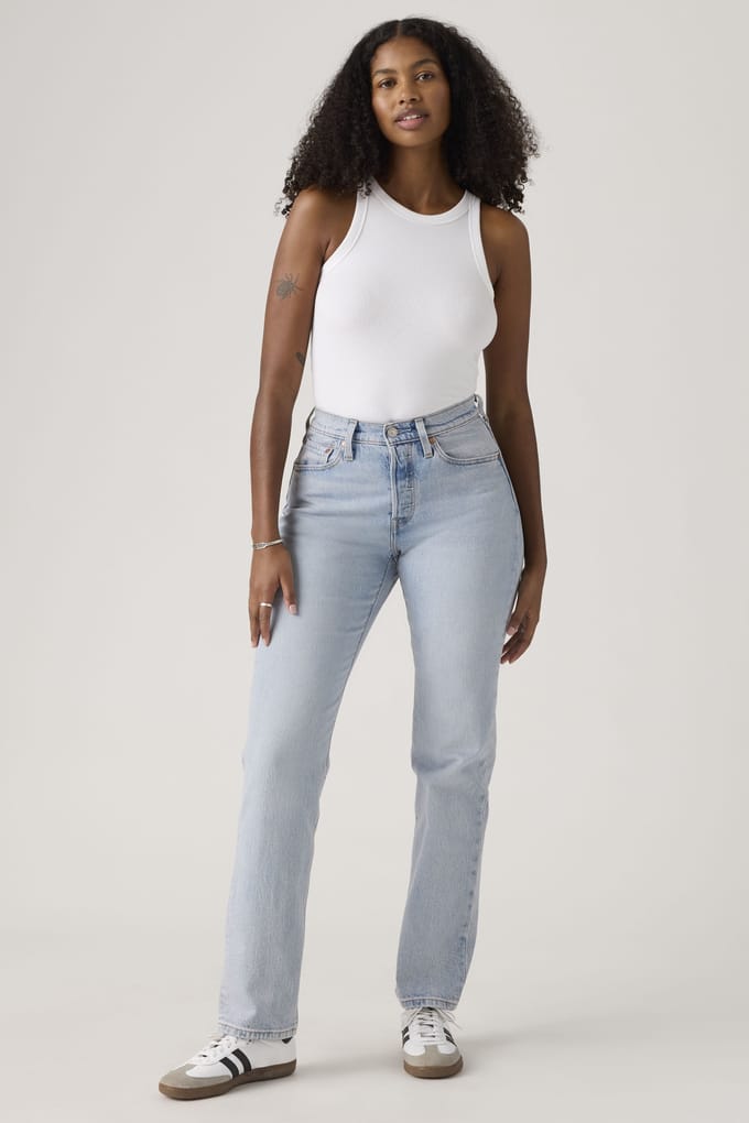 Levi's 501® Curve Jeans Blue Größe: W25L32 | Straight Jeans Outlet | Damen | Blau