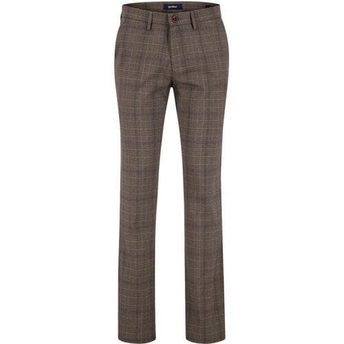 Gardeur Broek Savage-2 Ewoolution High Comfort Easy Care Check Donker Beige / male