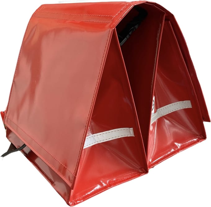 Du Baj  Budget L Red - Dubbele Fietstas - 45 l - Rood