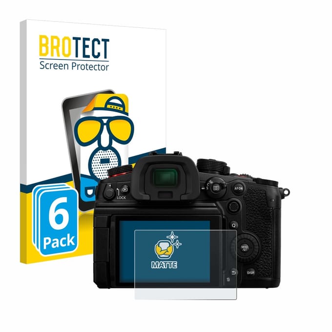 BROTECT - Screenprotector voor Panasonic Lumix DC-GH7 - Folie Beschermfolie matte 6 Stuks