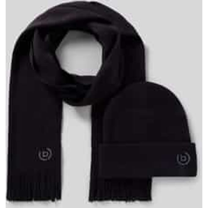 Set van sjaal en muts met cadeaubox
