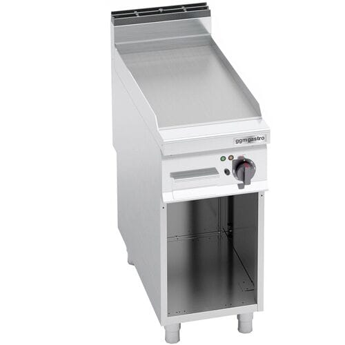 GGM Gastro Elektro Bratplatte - 5,7 kW - Glatt Zilver