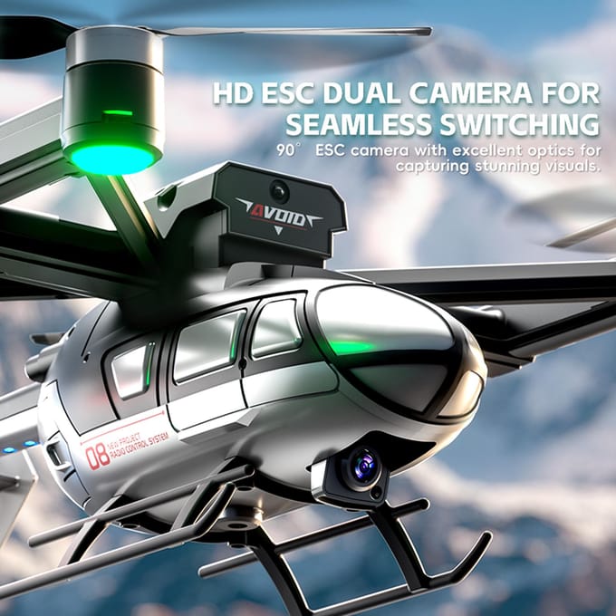 Afstandsbediening Quadcopter Airbus Quadcopter Afstandsbediening Helikopter met Dubbele Camera 720P, Vijf 3 zwart