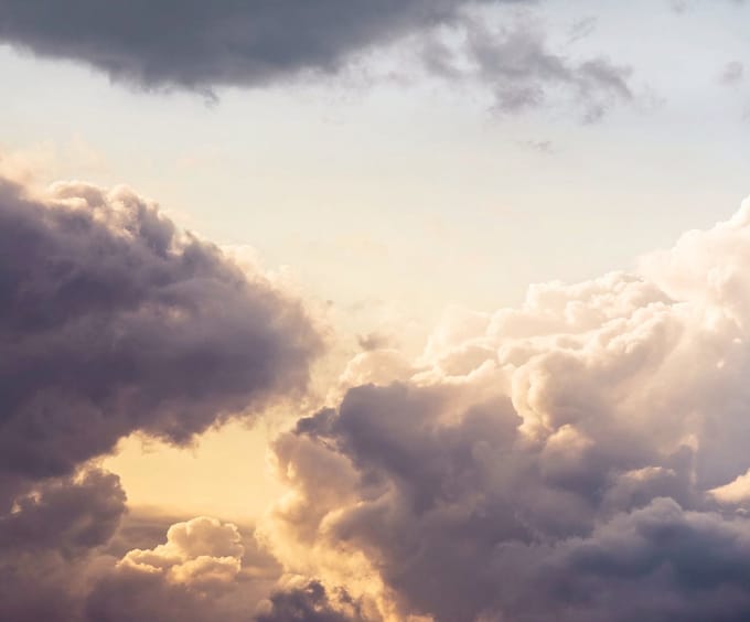 Fotobehang - Cloud Cast 300x250cm - Vliesbehang