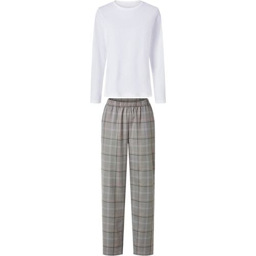 esmara Dames pyjama (Wit/grijs, S (36-38))