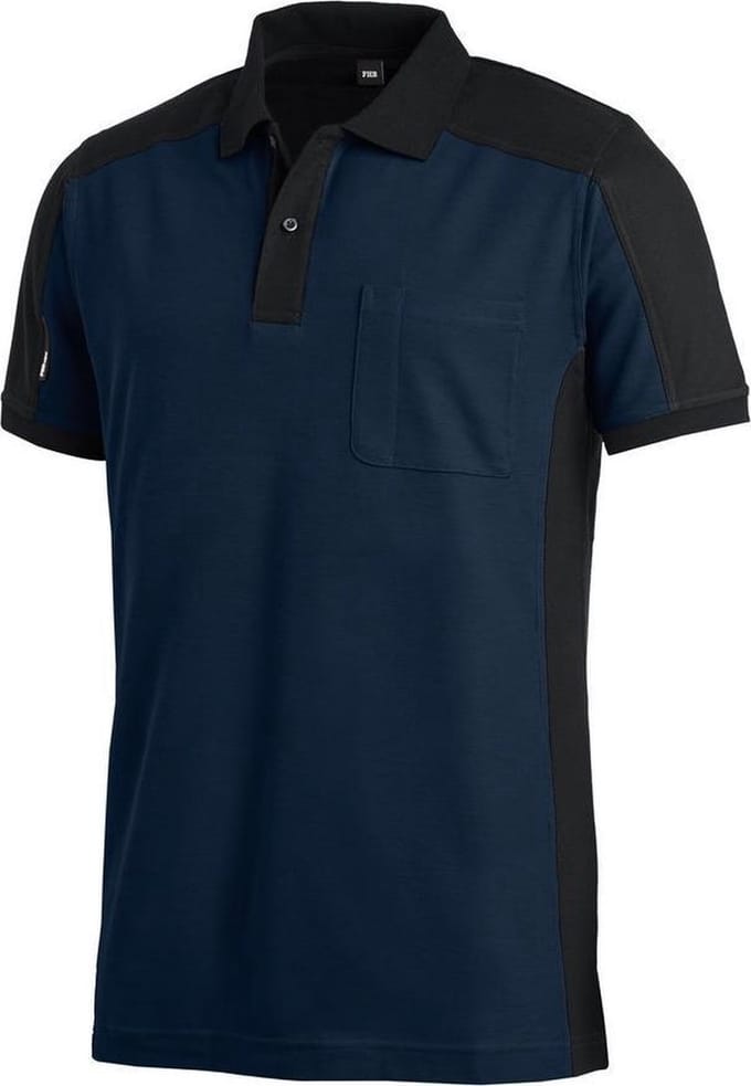 FHB KONRAD Poloshirt 91490 - Marine-Zwart - M