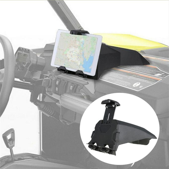 Elektrisch apparaat Tablethouder GPS-houder voor 2017-2022 Can-Am Maverick X3 & Max white