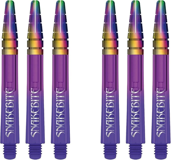Dartstelen Nitrotech Paars Ionic - 6 Stuks in Voordeelverpakking