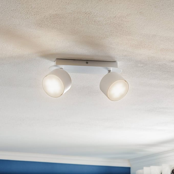 Eko-Light Plafondspot Cloudy 2-lamps wit