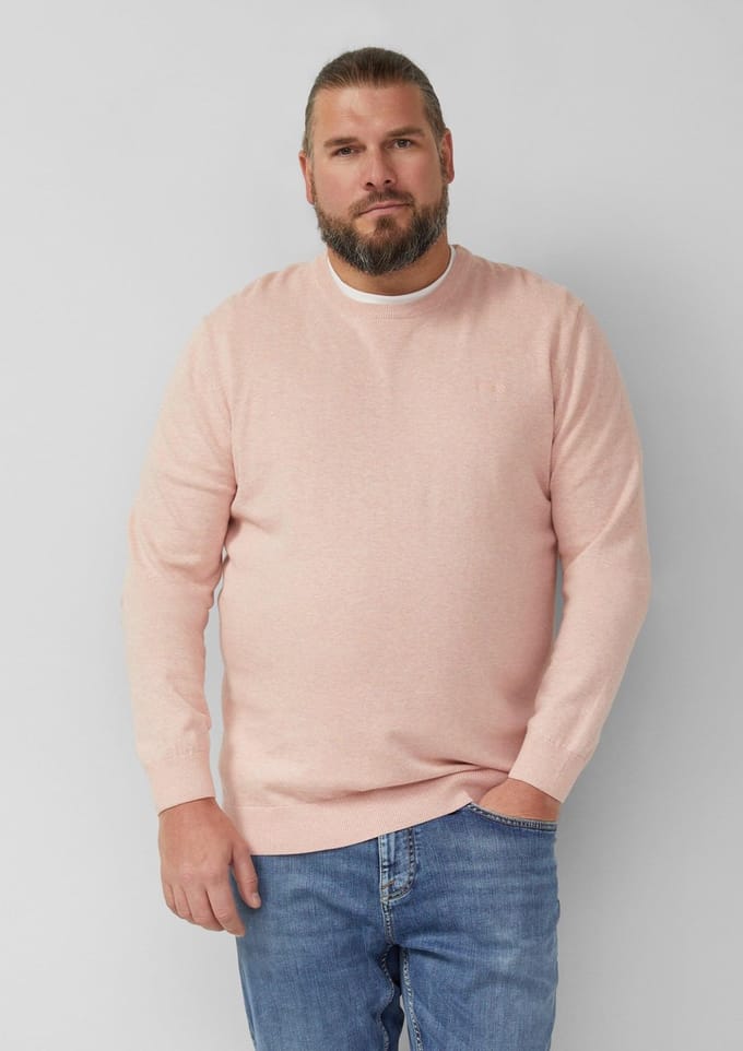 s.Oliver - male - Gebreide trui met geborduurd logo
