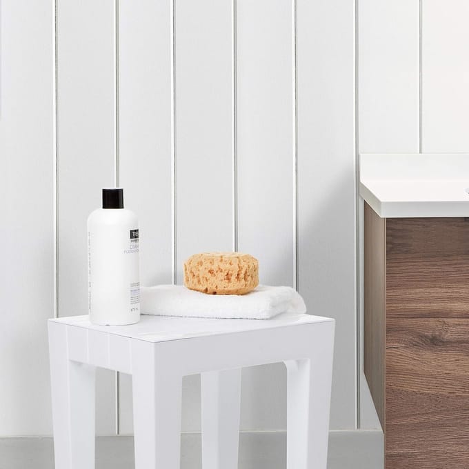 Krukje - Zitbankje - Buiten Zitten - UV Bestendig - 38x29x41 cm - Wit