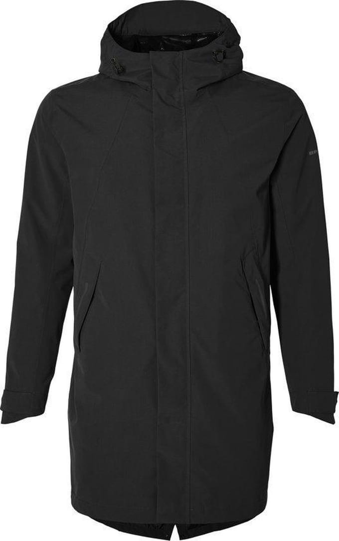 Basil Mosse Parka Regenjas Heren - Zwart - Maat 3XL