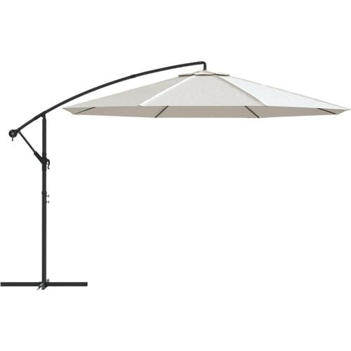 vidaXL - Zweefparasol - 3,5 - m - zandwit