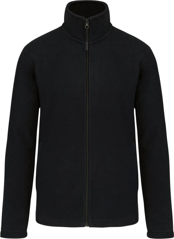 Premium Microfleecevest met rits Kariban Zwart - maat L