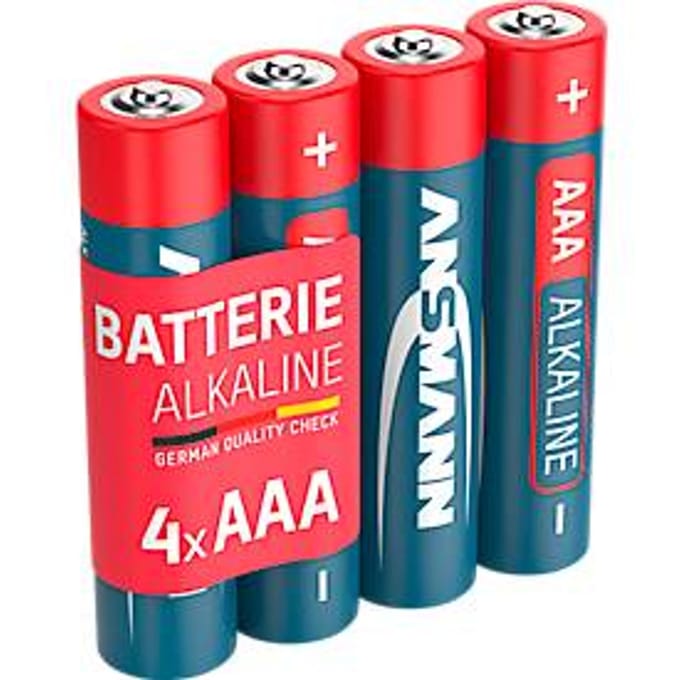 Ansmann Alkaline-batterijen Micro AAA, 4 stuks
