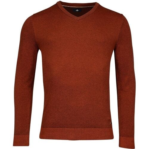 Baileys Trui V-Neck Pullover Plated Knit Donker Goud / male