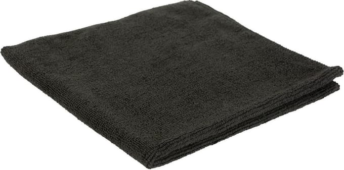 Microvezeldoek Prof gebreid zwart 40x40 cm ca. 350 g/m² – Set van 5 stuks