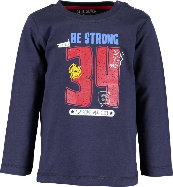 Blue Seven Jongens T-shirt - donkerblauw - Maat 80