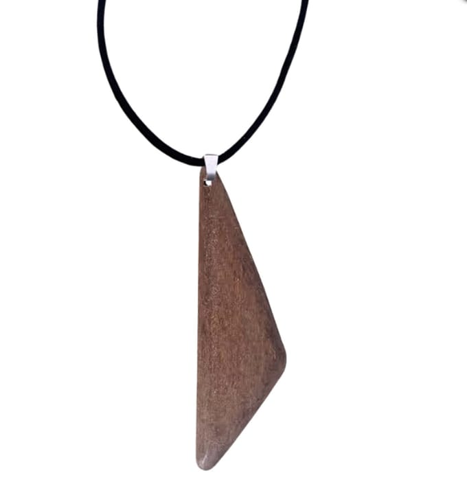 Ketting- driepunt- hout- bruin -verstelbaar- Charme Bijoux