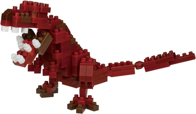 Dino Bouwpakket - Micro Bouwstenen - Creatief Bouwen - Meer dan 170 Delen - 14 x 4.4 x 7.1 cm