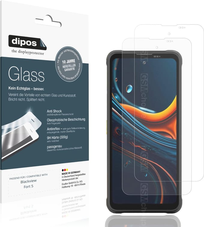 dipos – 2x Matte Pantserfolie geschikt voor Blackview Fort 5 | 9H Screenprotector