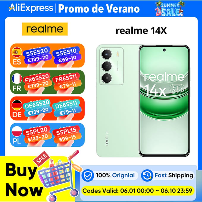 realme 14X 5G 128GB/6GB - Carbon Black