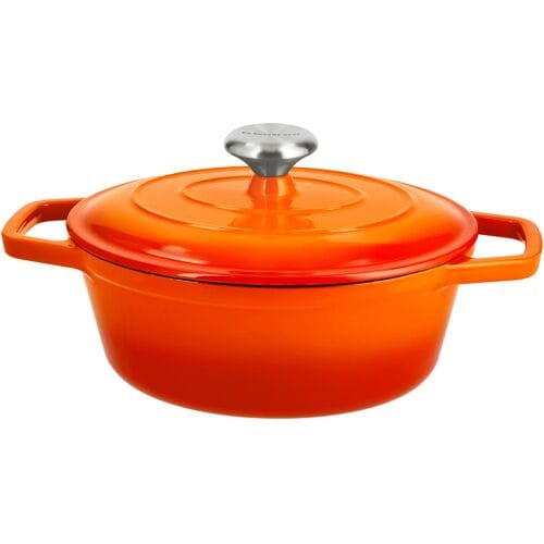 SILVERCREST Gietijzeren braadpan, Ø24 cm (Oranje)
