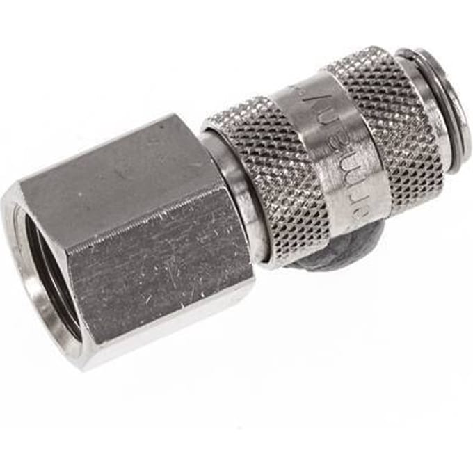 Vernikkeld Messing DN 2.7 (Micro) Luchtkoppeling Snelkoppeling G 1/8 inch Binnendraad
