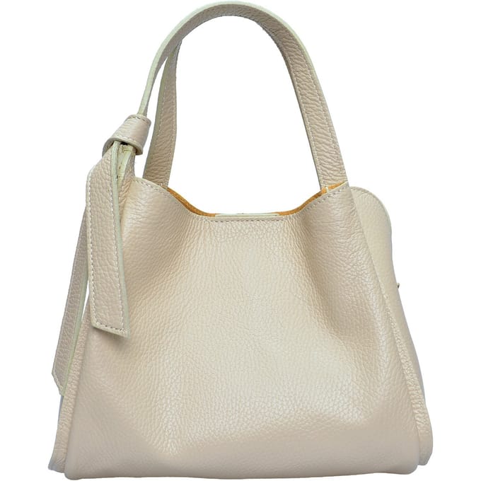 Anna Luchini Beige Rundleer Tas