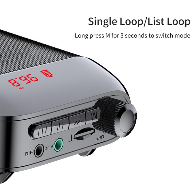 Draagbare stemluidsprekerversterker voor leraren met bekabelde microfoon Headset tailleband oplaadbaar LP-2