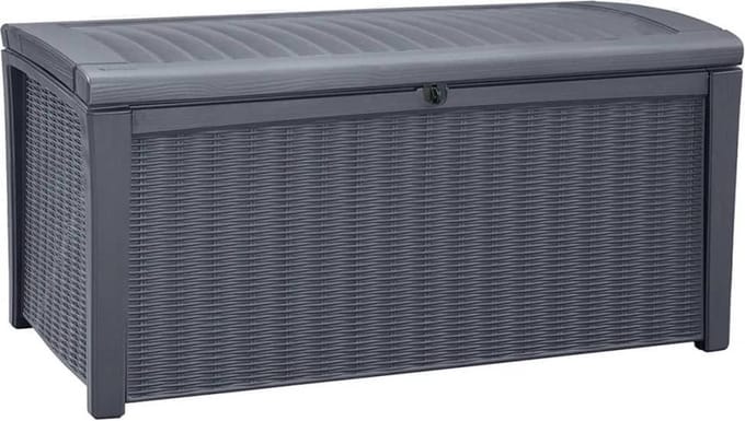 Keter Borneo Opbergbox - 416L - 129,5x70x62,5cm - Grafiet
