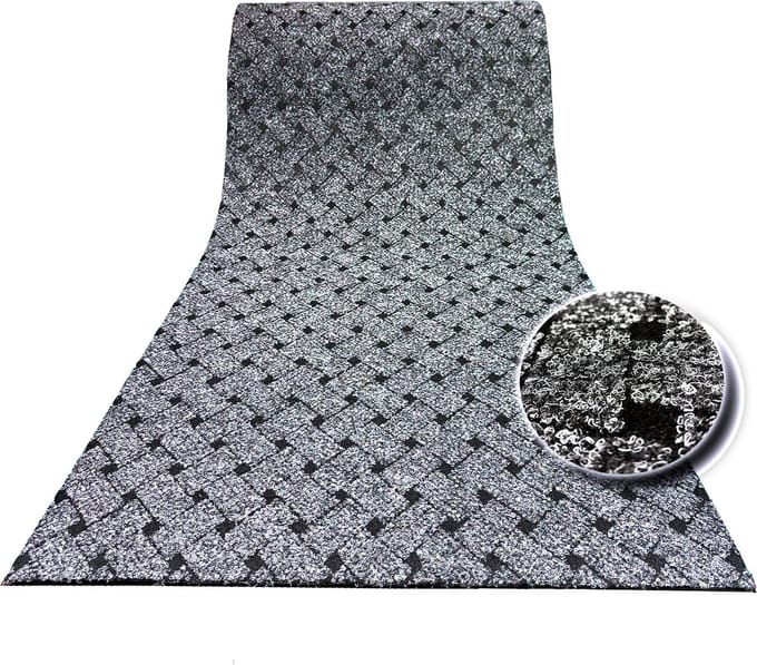 Union - Naaldvilt Keukenloper - Grijs - 50 cm - 50 x 200cm