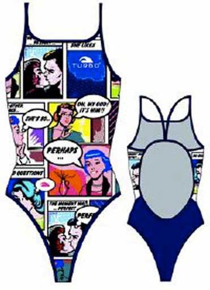 Turbo Comic 891802 Zwemkleding Veelkleurig M Vrouw