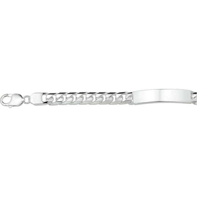 Graveerarmband Gourmette Plaat 9 Mm
